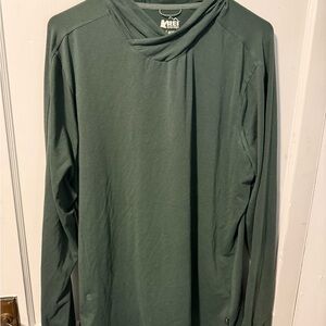 REI Sahara Sun Shade Hoodie - Men’s Large - Forest green.